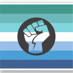 Sticker Drapeau de la contestation gay masculin