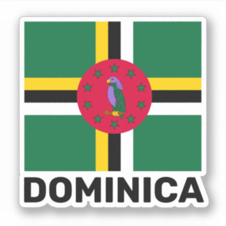 Sticker Drapeau de la Dominique