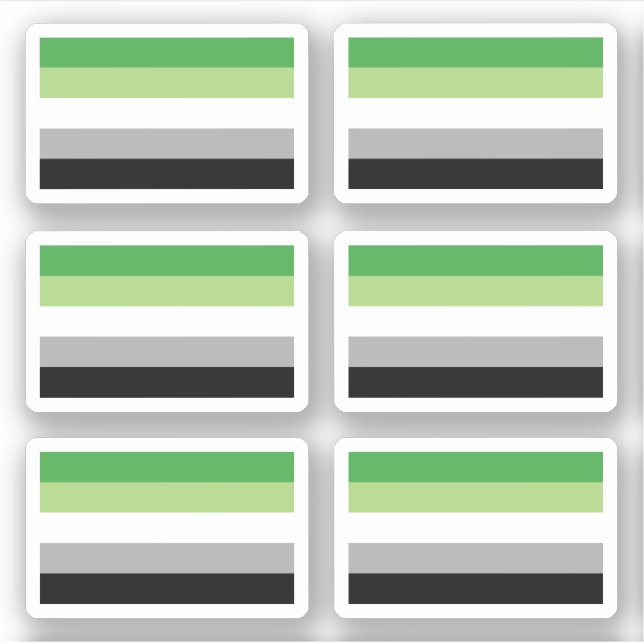 Sticker Drapeau de la Fierté (Devant)