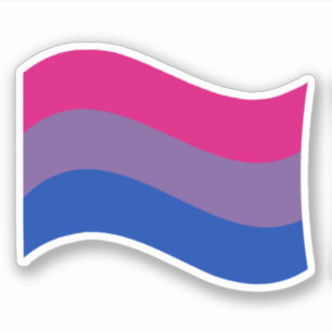 Sticker Drapeau de la fierté bisexuelle