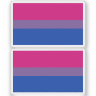 Sticker Drapeau de la fierté bisexuelle