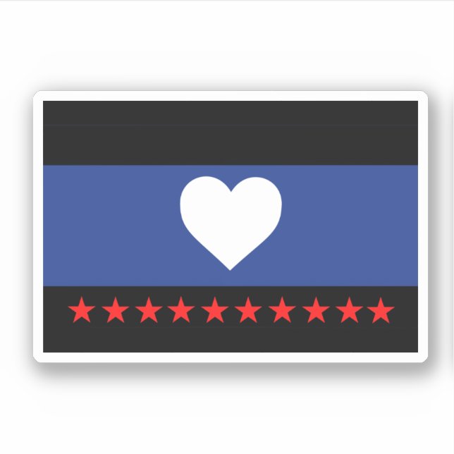 Sticker Drapeau de la fierté du pied (Devant)