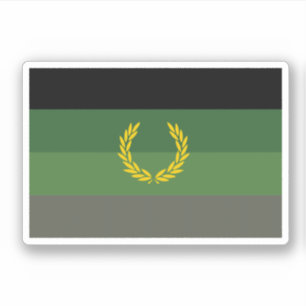 Sticker Drapeau de la fierté militaire uniforme