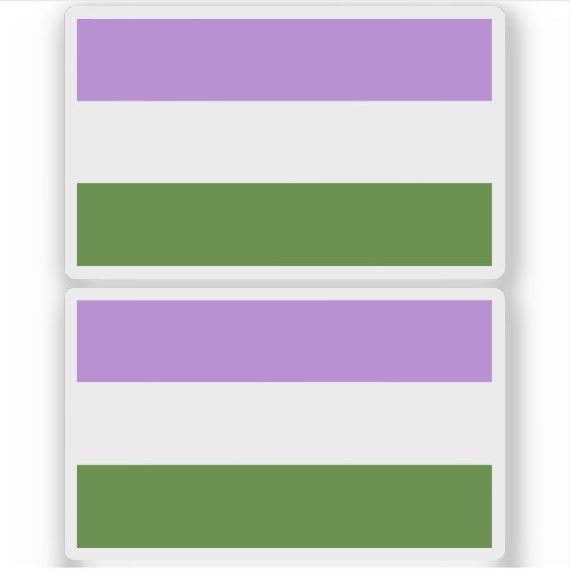 Sticker Drapeau de la fierté queer (Devant)