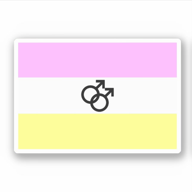 Sticker Drapeau de la Fierté Twink (Devant)