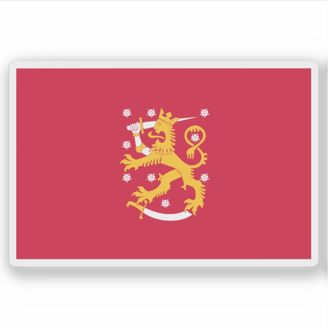 Sticker Drapeau de la Finlande (décembre 1917 - mai 1918) (Devant)