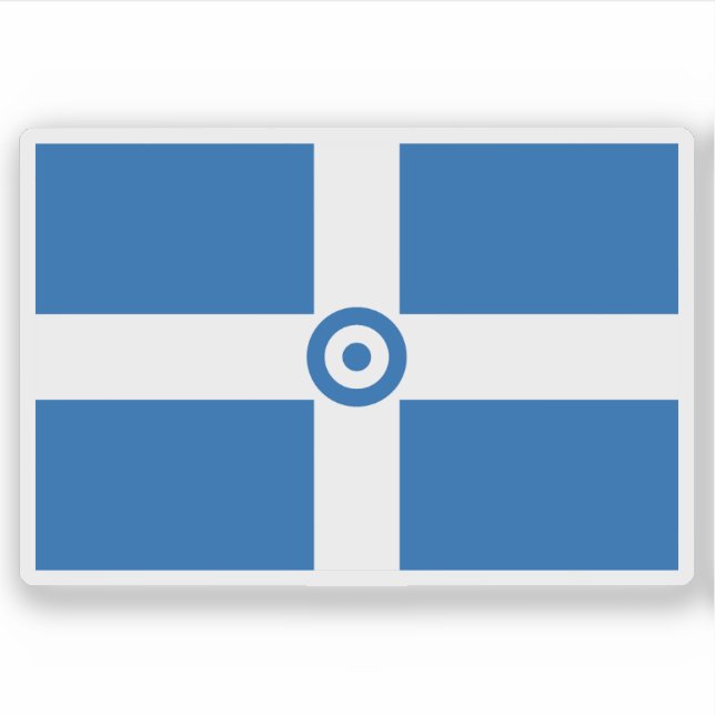Sticker Drapeau de la Force aérienne hellénique, Grèce (19 (Devant)