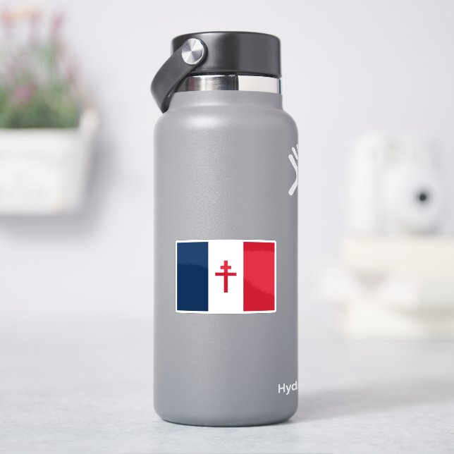 Sticker Drapeau de la France libre (HydroFlask)