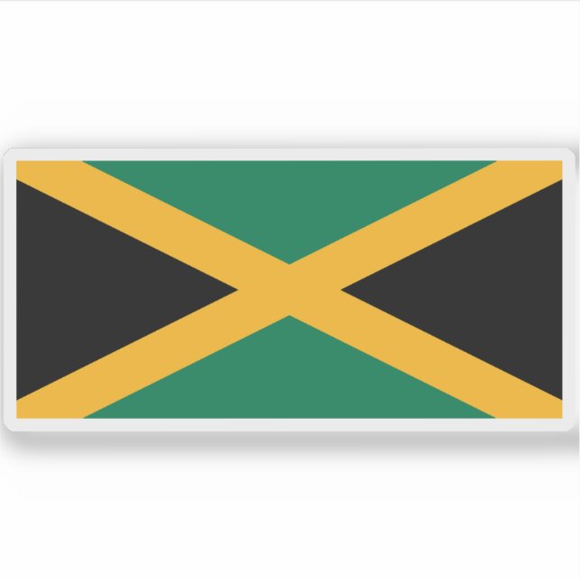 Sticker Drapeau de la Jamaïque (Devant)