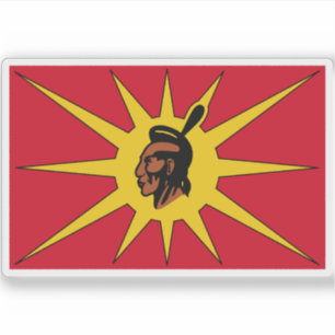 Sticker Drapeau de la Mohawk Warrior Society (Rotisken’rak