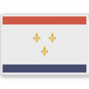 Sticker Drapeau de la Nouvelle-Orléans, Louisiane