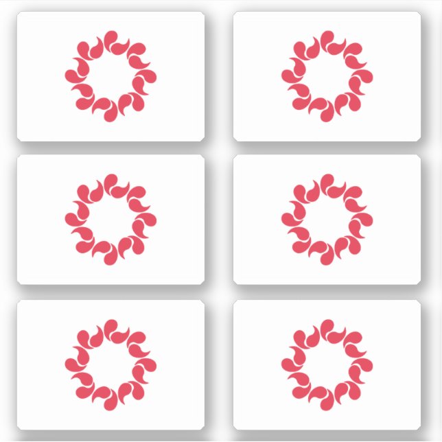 Sticker Drapeau de la préfecture de Saitama, Japon (Devant)