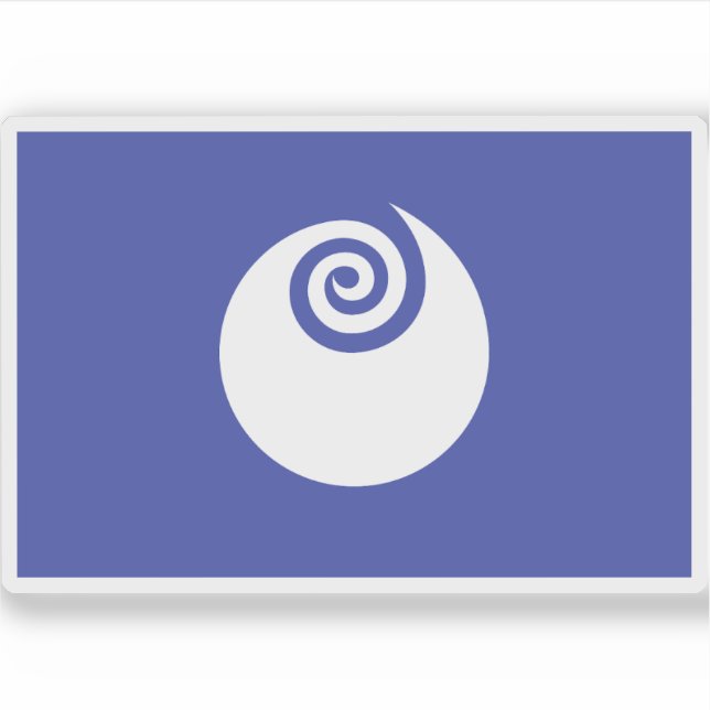 Sticker Drapeau de la préfecture d'Ibaraki, Japon (Devant)