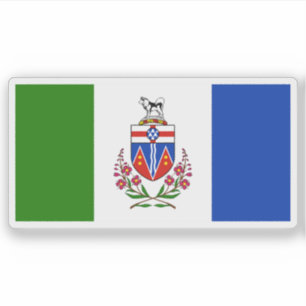 Sticker Drapeau de la province du Yukon, Canada