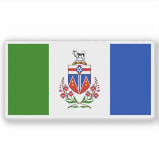 Sticker Drapeau de la province du Yukon, Canada