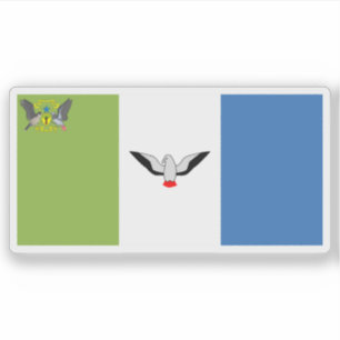 Sticker Drapeau de la région autonome de Príncipe, São Tom