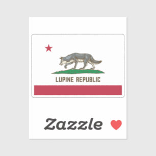 Sticker Drapeau de la République de Lupine