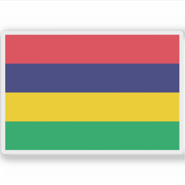 Sticker Drapeau de la République de Maurice (Devant)