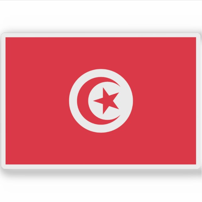Sticker Drapeau de la République de Tunisie (Devant)