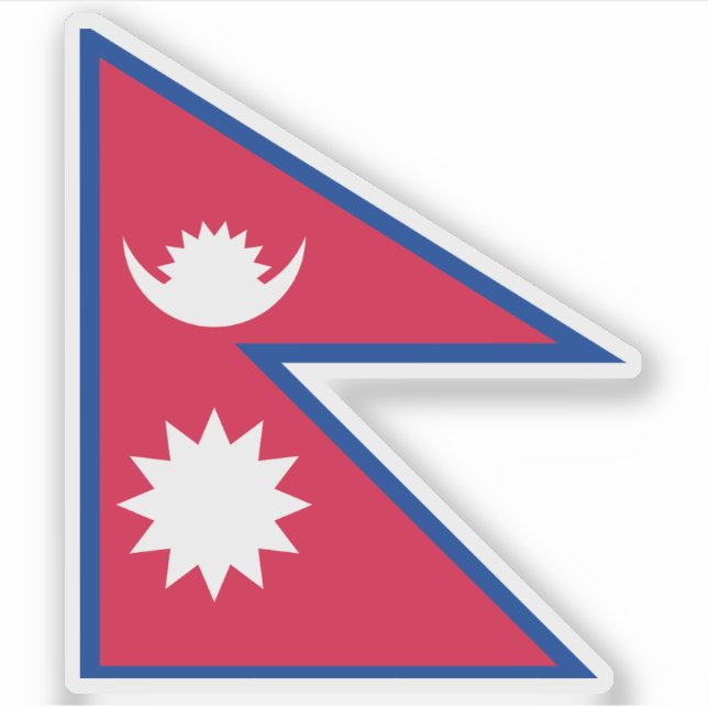 Sticker Drapeau de la République démocratique fédérale du  (Devant)