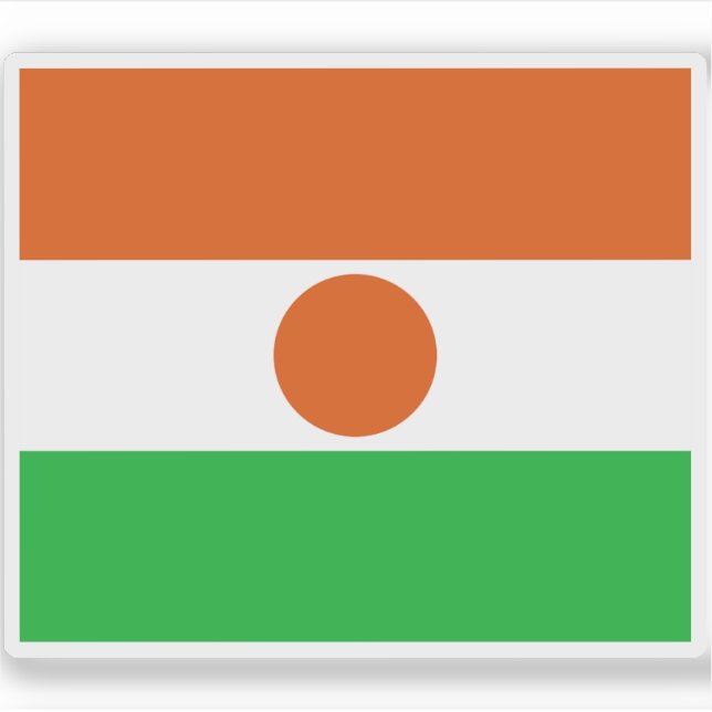Sticker Drapeau de la République du Niger (Devant)