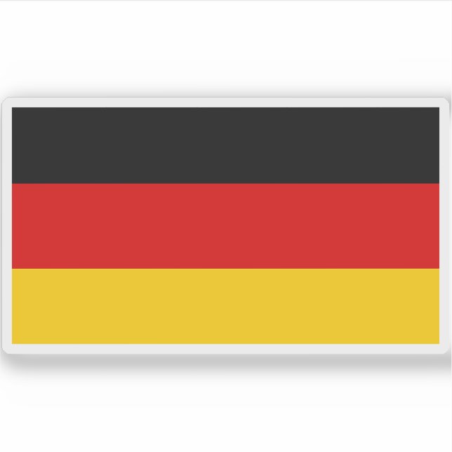Sticker Drapeau de la République fédérale d'Allemagne (Devant)