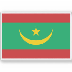Sticker Drapeau de la République islamique de Mauritanie