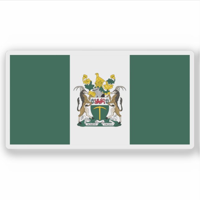 Sticker Drapeau de la Rhodésie (1968-1979), Zimbabwe (Devant)