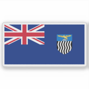 Sticker Drapeau de la Rhodésie du Nord (1911-1964), Zambie