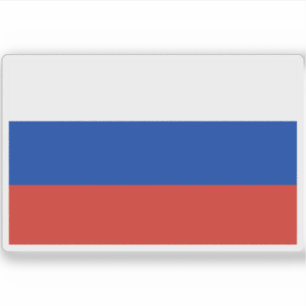 Sticker Drapeau de la Russie (Fédération de Russie)