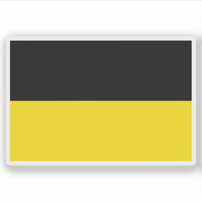 Sticker Drapeau de la Silésie tchèque, région historique (Devant)