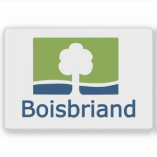 Sticker Drapeau de la ville de Boisbriand, Québec, Canada