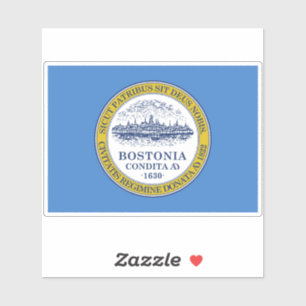 Sticker Drapeau de la ville de Boston