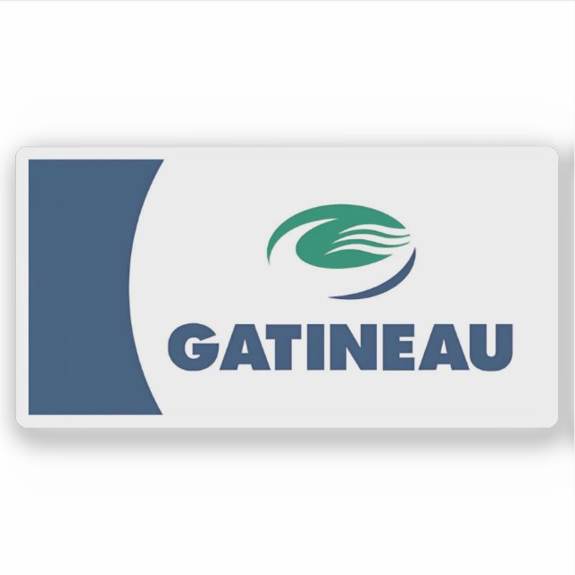 Sticker Drapeau de la ville de Gatineau, Québec, Canada (Devant)