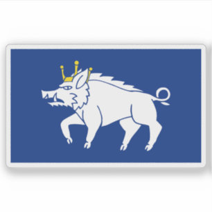 Sticker Drapeau de la ville de Kingswinford, Angleterre
