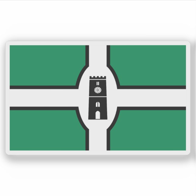 Sticker Drapeau de la ville de Newton Abbot, Angleterre (Devant)