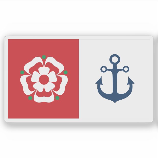Sticker Drapeau de la ville de Southampton, Angleterre (Devant)