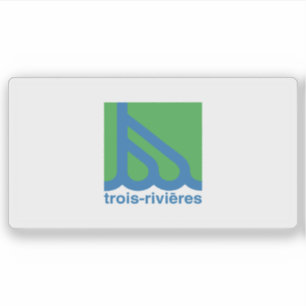 Sticker Drapeau de la ville de Trois-Rivières, Québec, Can
