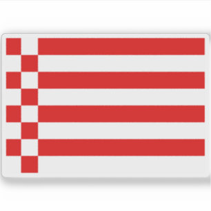 Sticker Drapeau de la ville et de l'État de Brême, Allemag