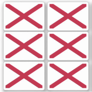 Sticker Drapeau de l'Alabama