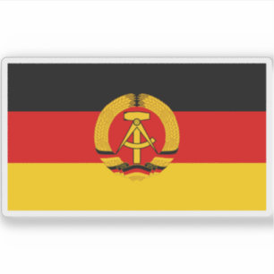 Sticker Drapeau de l'Allemagne de l'Est - RDA (DDR) (1959-