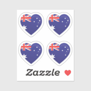 Sticker Drapeau de l'amour de l'Australie