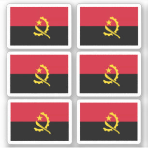 Sticker Drapeau de l'Angola - une collection