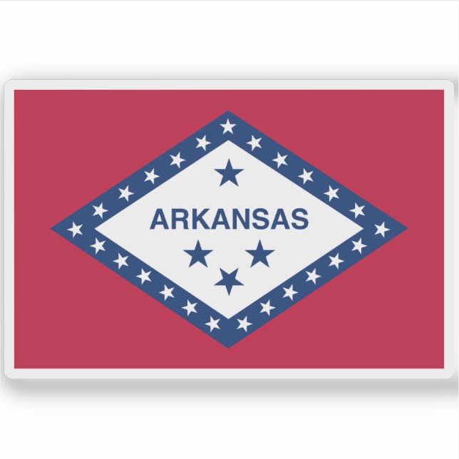 Sticker Drapeau de l'Arkansas (Devant)