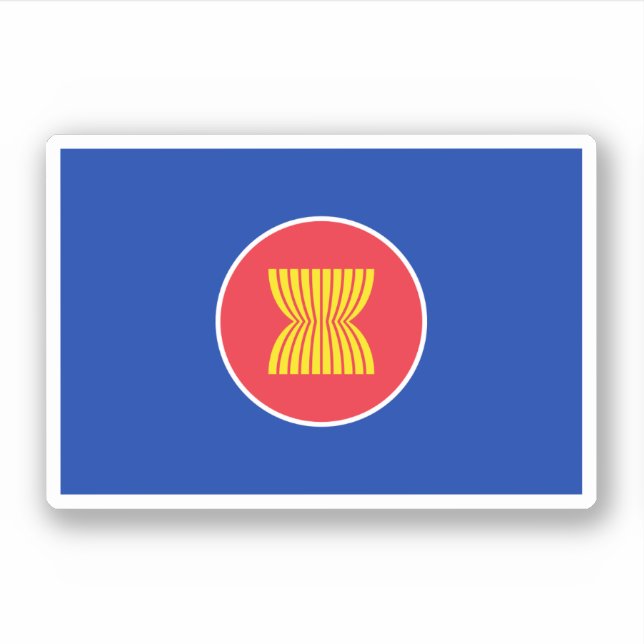 Sticker Drapeau de l'ASEAN (Devant)