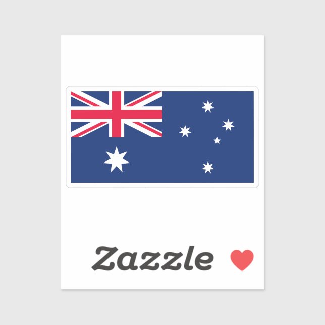 Sticker Drapeau de l'Australie découpé sur mesure  (Feuille)