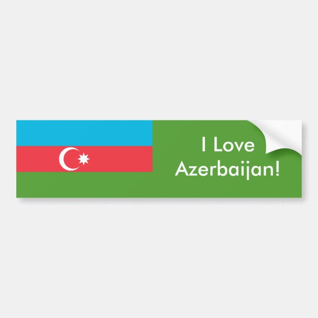 Sticker Drapeau de l'Azerbaïdjan (Devant)