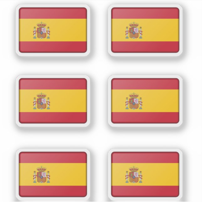 Sticker Drapeau de l'Espagne Pack (Devant)