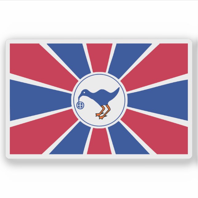 Sticker Drapeau de l'État de Melekeok, Palau (Devant)