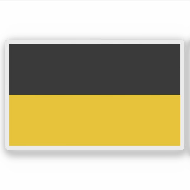 Sticker Drapeau de l'État du Bade-Wurtemberg, Allemagne (Devant)